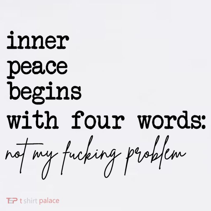 Inner Peace Begins With Four Words Not My Fking Problem Sustainable Bucket Hat