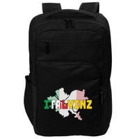 Italyinz Pittsburgh Black And Gold Italian Flag Impact Tech Backpack