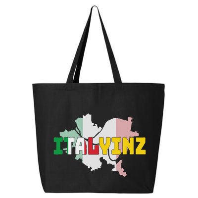 Italyinz Pittsburgh Black And Gold Italian Flag 25L Jumbo Tote