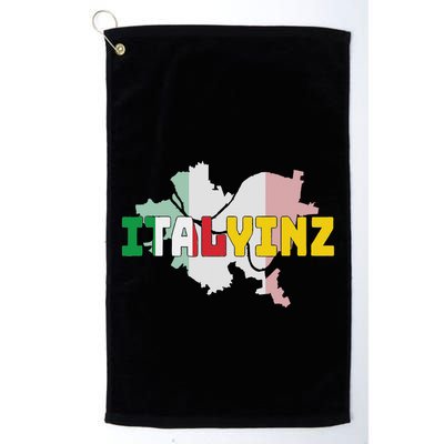 Italyinz Pittsburgh Black And Gold Italian Flag Golf Towel