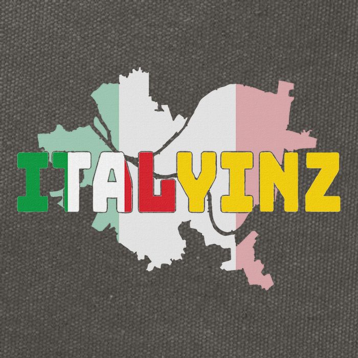 Italyinz Pittsburgh Black And Gold Italian Flag Cotton Canvas Backpack