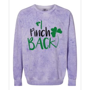 I Pinch Back Funny St. Patrick's Day Colorblast Crewneck Sweatshirt