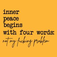 Inner Peace Begins With Four Words Not My Fking Problem T Pom Pom 12in Knit Beanie