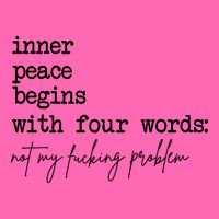 Inner Peace Begins With Four Words Not My Fking Problem T Stripe Pom Pom Beanie