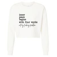 Inner Peace Begins With Four Words Not My Fking Problem T Cropped Pullover Crew