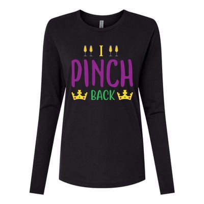 I Pinch Back Womens Cotton Relaxed Long Sleeve T-Shirt