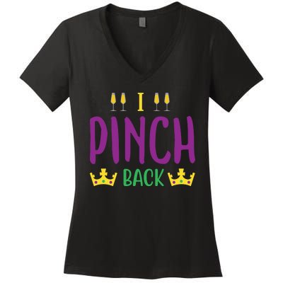 I Pinch Back Women's V-Neck T-Shirt