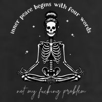Inner Peace Begins With Four Words Not My Fucking Problem 25L Jumbo Tote