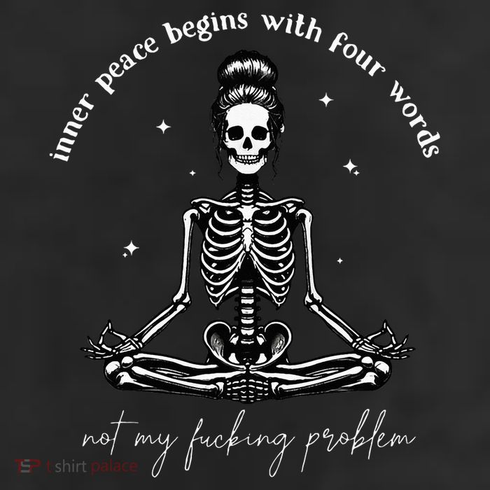Inner Peace Begins With Four Words Not My Fucking Problem Trucker Hat