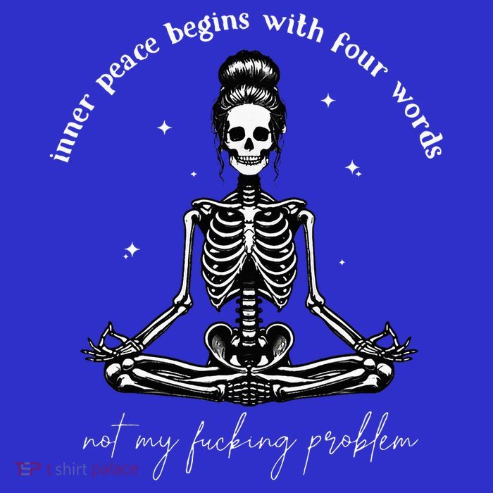 Inner Peace Begins With Four Words Not My Fucking Problem Tall Hoodie