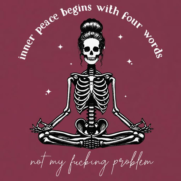 Inner Peace Begins With Four Words Not My Fucking Problem 16oz Travel Tumbler