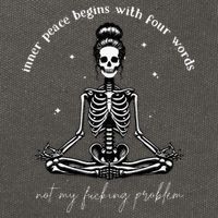 Inner Peace Begins With Four Words Not My Fucking Problem Cotton Canvas Backpack