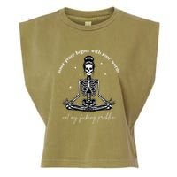 Inner Peace Begins With Four Words Not My Fucking Problem Garment-Dyed Women's Muscle Tee