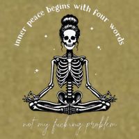 Inner Peace Begins With Four Words Not My Fucking Problem Garment-Dyed Women's Muscle Tee