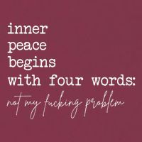 Inner Peace Begins With Four Words Not My Fucking Problem 16oz Travel Tumbler