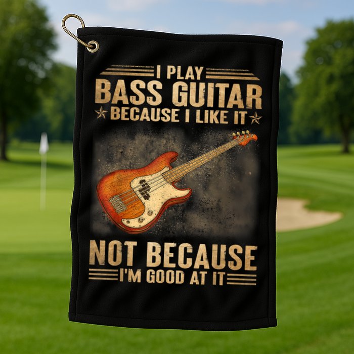 I Play Bass Guitar Because I Like It Not Because I'm Good At Golf Towel