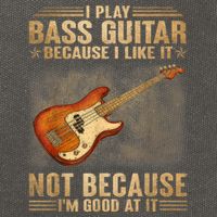 I Play Bass Guitar Because I Like It Not Because I'm Good At Cotton Canvas Backpack