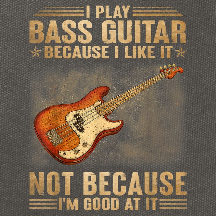 I Play Bass Guitar Because I Like It Not Because I'm Good At Cotton Canvas Backpack