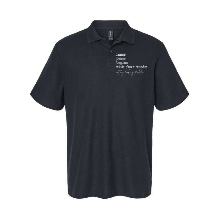 Inner Peace Begins With Four Words Softstyle Adult Sport Polo