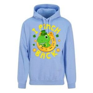 I Pinch Back St Patrick's Day Green Dinosaur Irish Gift Unisex Surf Hoodie