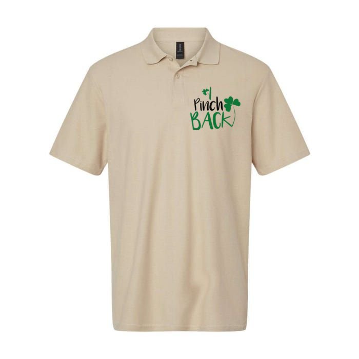 I Pinch Back Funny St. Patrick's Day Softstyle Adult Sport Polo