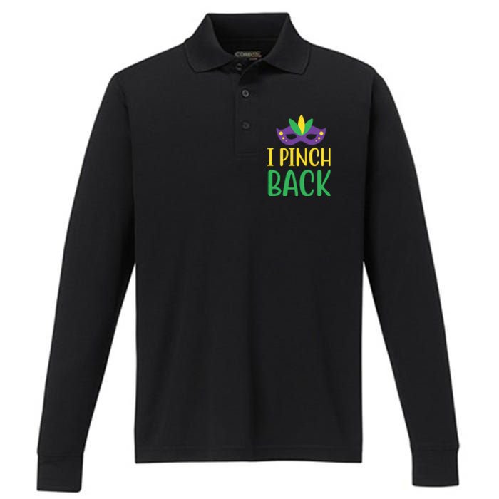 I Pinch Back Performance Long Sleeve Polo