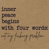 Inner Peace Begins With Four Words Cotton Canvas Backpack