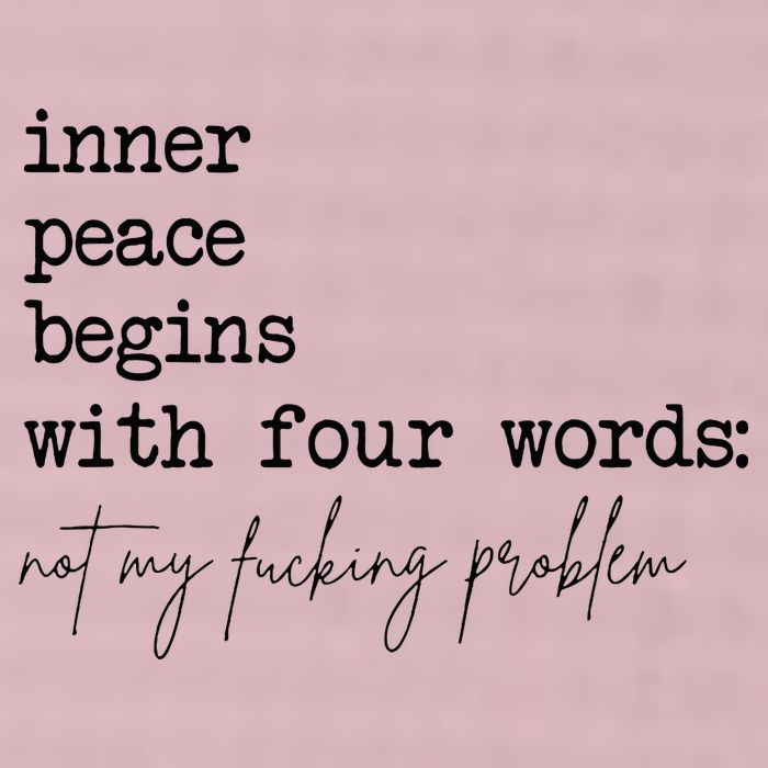 Inner Peace Begins With Four Words 25L Jumbo Tote