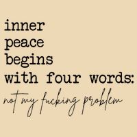 Inner Peace Begins With Four Words Bag
