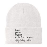 Inner Peace Begins With Four Words Beanie
