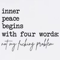 Inner Peace Begins With Four Words Cropped Pullover Crew