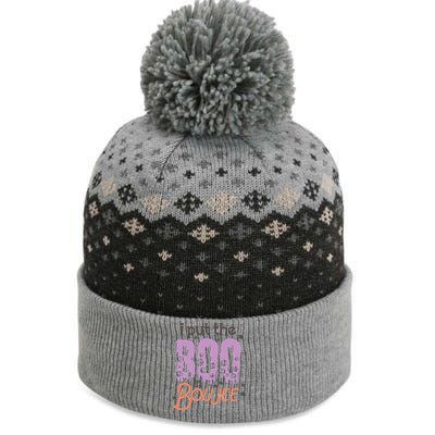 I Put Boo In Boujee Skulls Cute Halloween Costumes Gift The Baniff Cuffed Pom Beanie