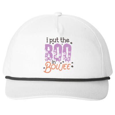 I Put Boo In Boujee Skulls Cute Halloween Costumes Gift Snapback Five-Panel Rope Hat