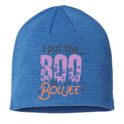 I Put Boo In Boujee Skulls Cute Halloween Costumes Gift Sustainable Beanie