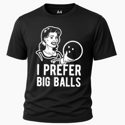 I Prefer Big Balls Funny Bowling Bowlers Gift Retro Gift Performance Shirt