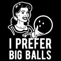 I Prefer Big Balls Funny Bowling Bowlers Gift Retro Gift City Backpack