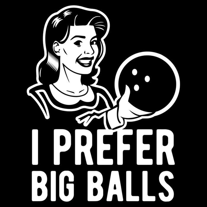 I Prefer Big Balls Funny Bowling Bowlers Gift Retro Gift City Backpack