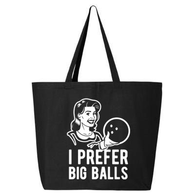 I Prefer Big Balls Funny Bowling Bowlers Gift Retro Gift 25L Jumbo Tote