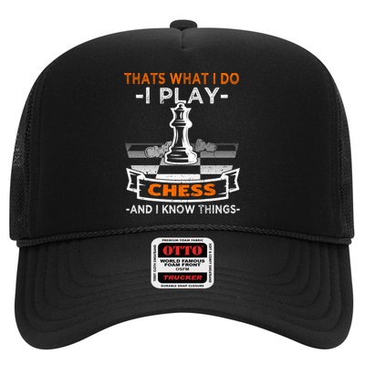 I Play Chess And I Know Things Chess Player Chess Board Meaningful Gift Hat