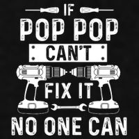 If Poppop CanT Fix It Noone Can Grandpa Poppop Ladies PosiCharge Tri-Blend Wicking Tank