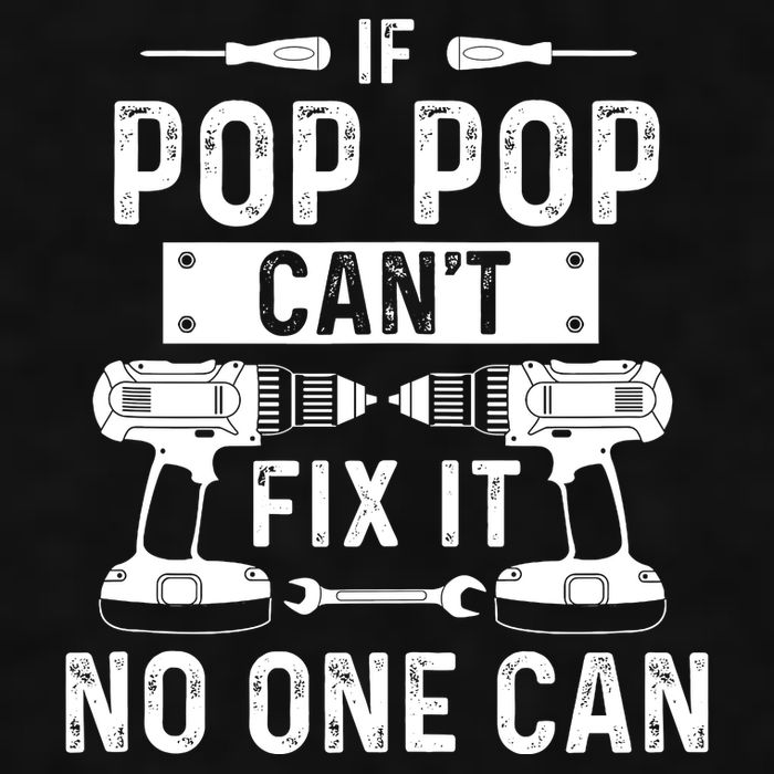 If Poppop CanT Fix It Noone Can Grandpa Poppop Ladies PosiCharge Tri-Blend Wicking Tank
