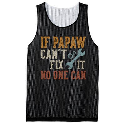 If Papaw CanT Fix It No One Can Funny Papaw FatherS Day Mesh Reversible Basketball Jersey Tank