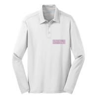 I'm Pretty Cool But I Cry A Lot Funny Silk Touch Performance Long Sleeve Polo