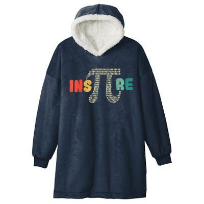 Inspire Pi Cool Gift 3 14 Math Teacher Pi National Day Funny Gift Hooded Wearable Blanket