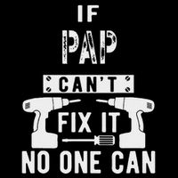 If Pap CanT Fix It No One Can Grandpa Drawstring Bag
