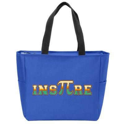 Inspire Pi Cute Gift 3 14 Math Teacher Pi National Day Gift Zip Tote Bag