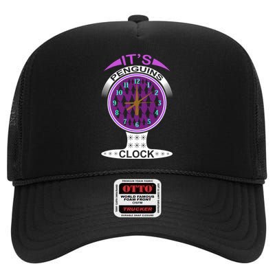 It's Penguins Clock High Crown Mesh Back Trucker Hat