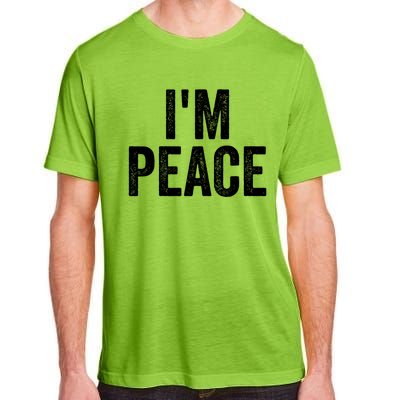 Im Peace Cool Gift I Come In Peace Funny Couples Matching Gift Adult ChromaSoft Performance T-Shirt