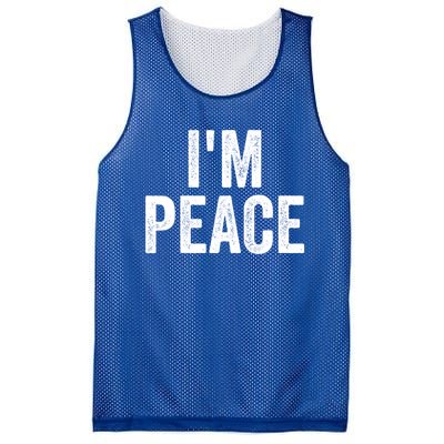 Im Peace Cool Gift I Come In Peace Funny Couples Matching Gift Mesh Reversible Basketball Jersey Tank