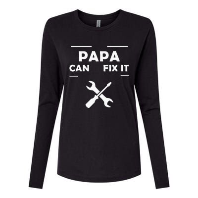 If Papa Cant Fix It No One Can Womens Cotton Relaxed Long Sleeve T-Shirt